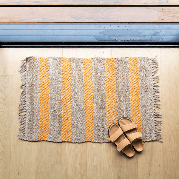 Harvey Cotton Jute Mat Orange Pure Zone