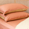 Vintage Cotton Reversible Quilt Cover Set - Apricot & Butter