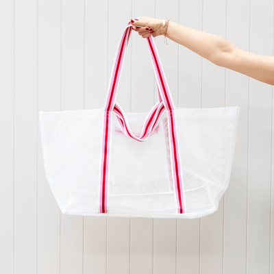 White with Pink and Red Handle