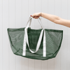 Oversized Beach Tote in Olive