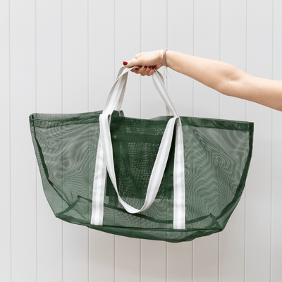 Oversized Beach Tote in Olive