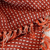 Empire Cotton Throw in Burnt Orange