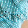 Miran Cotton Blanket in Light Blue