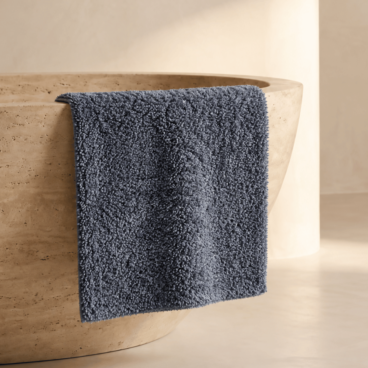 Tufted Bath Mat in Grey