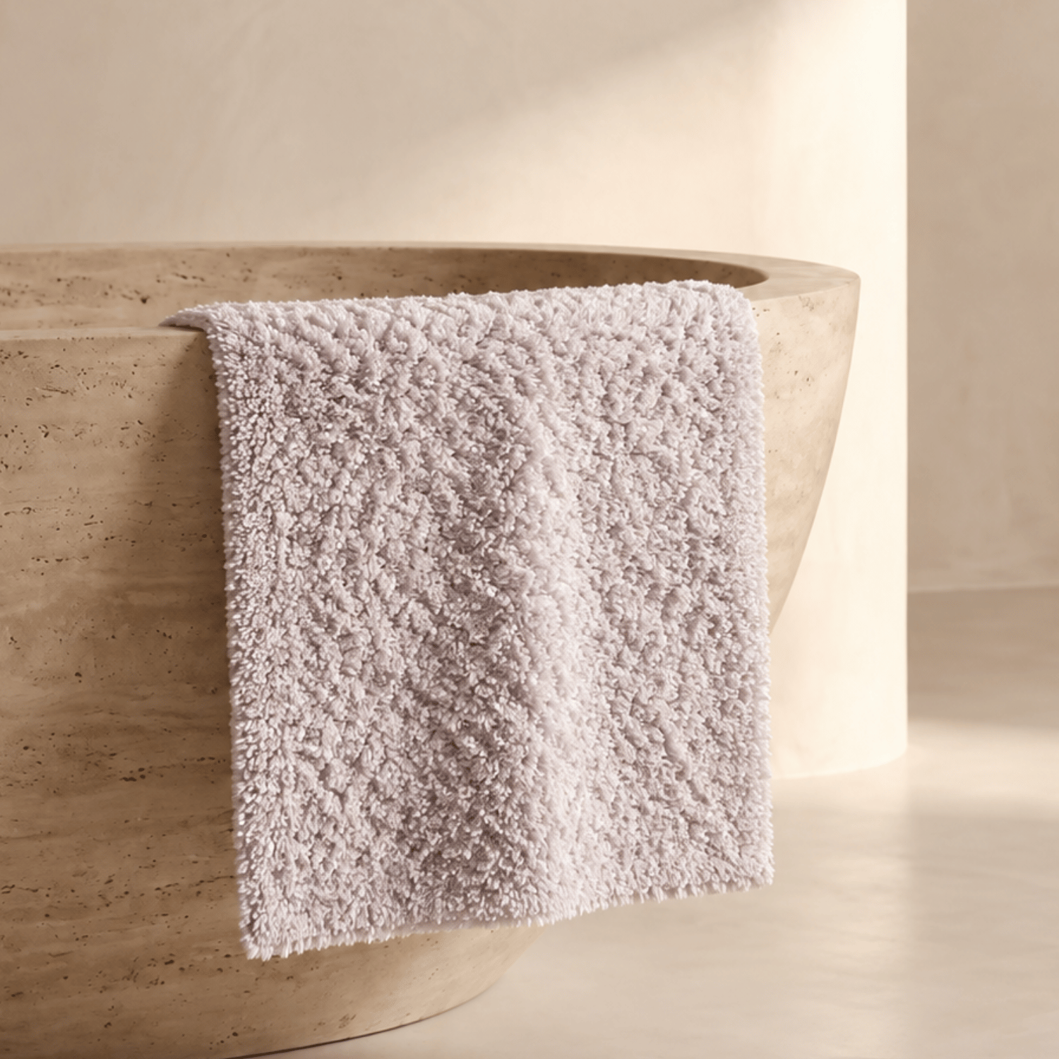 Tufted Bath Mat in Vanilla