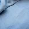 Bamboo Checked Blanket in Light Blue