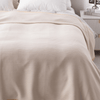 Bamboo Cotton Jersey Blanket in Oat