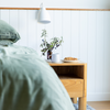 Bamboo Stone Washed Quilt Cover Set in Moss
