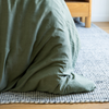 Bamboo Stone Washed Quilt Cover Set in Moss