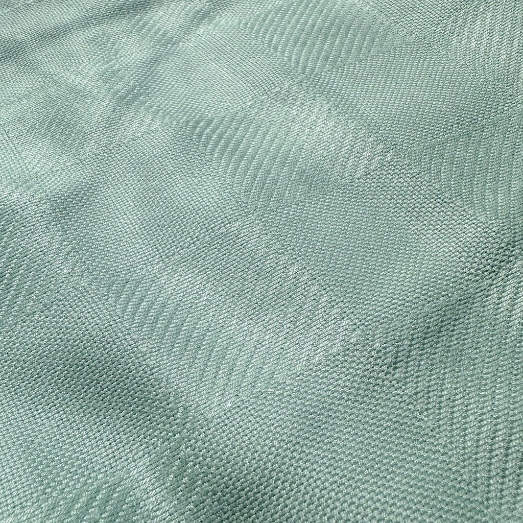 Bamboo Checked Blanket in Light Green