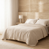 Bamboo Cotton Jersey Blanket in Oat