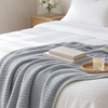Bamboo Jersey Blanket in Blue