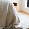 Bamboo Cotton Jersey Blanket in Grey