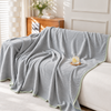 Bamboo Jersey Blanket in Blue