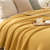 Bamboo Jersey Blanket in Mustard
