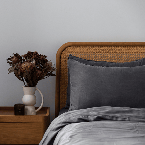 Organic Bamboo Stone Washed Quilt Cover Set - Shadow – Pure Zone
