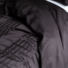Organic Bamboo Tayla Stripe Quilt Cover Set in Black