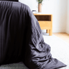 Organic Bamboo Tayla Stripe Quilt Cover Set in Black