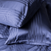 Organic Bamboo Tayla Stripe Quilt Cover Set in Indigo