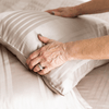 Organic Bamboo Tayla Stripe Quilt Cover Set in Stone