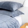 Checkered Plush Coverlet Set