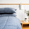 Checkered Plush Coverlet Set