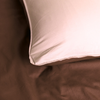 Vintage Cotton Quilt Cover Set in Chocolate and Soft Pink