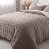 Corduroy Coverlet Set in Stone