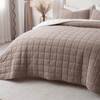 Corduroy Coverlet Set in Stone