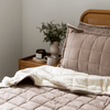Corduroy Quilted Coverlet Set