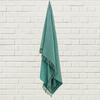 Empire Cotton Throw in Blue & Green
