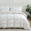 Organic Bamboo Printed Quilt Cover Set in Luna Mist