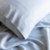 Organic Bamboo Stone Washed Quilt Cover Set in Silver