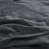 Organic Bamboo Stone Washed Flat Sheet in Charcoal