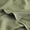 Organic Bamboo Stone Washed Flat Sheet in Moss