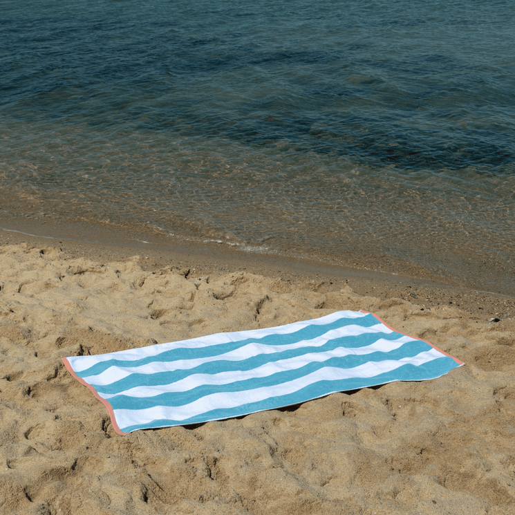 Blue beach towel deals
