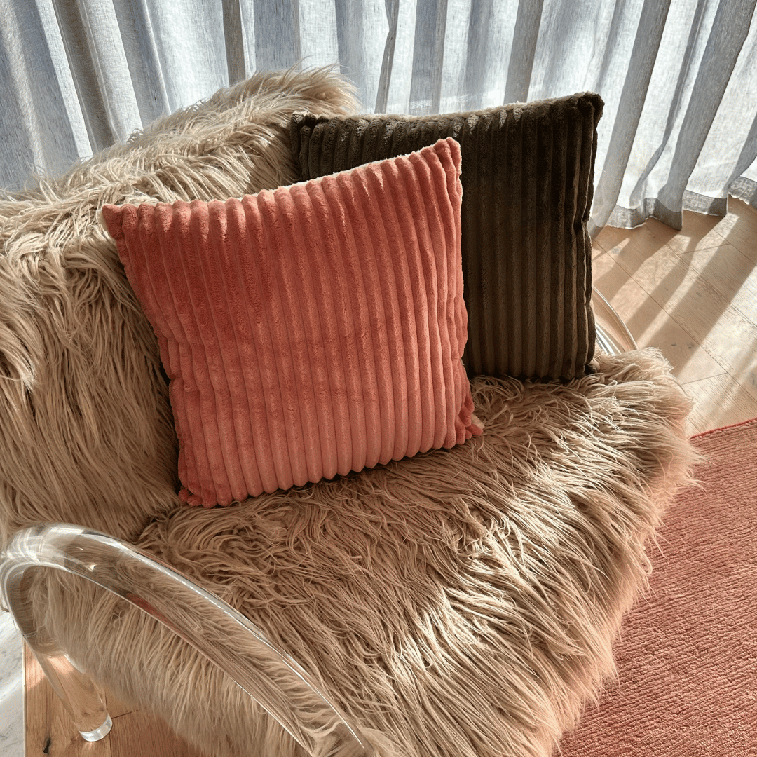 Teddy Fleece Cushion Forest Green Pure Zone