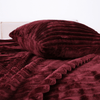 Teddy Fleece Cushion in Burgundy