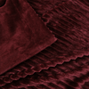 Teddy Fleece Blanket in Burgundy