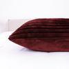 Teddy Fleece Cushion in Burgundy