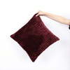 Teddy Fleece Cushion in Burgundy