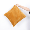 Teddy Fleece Cushion in Mustard