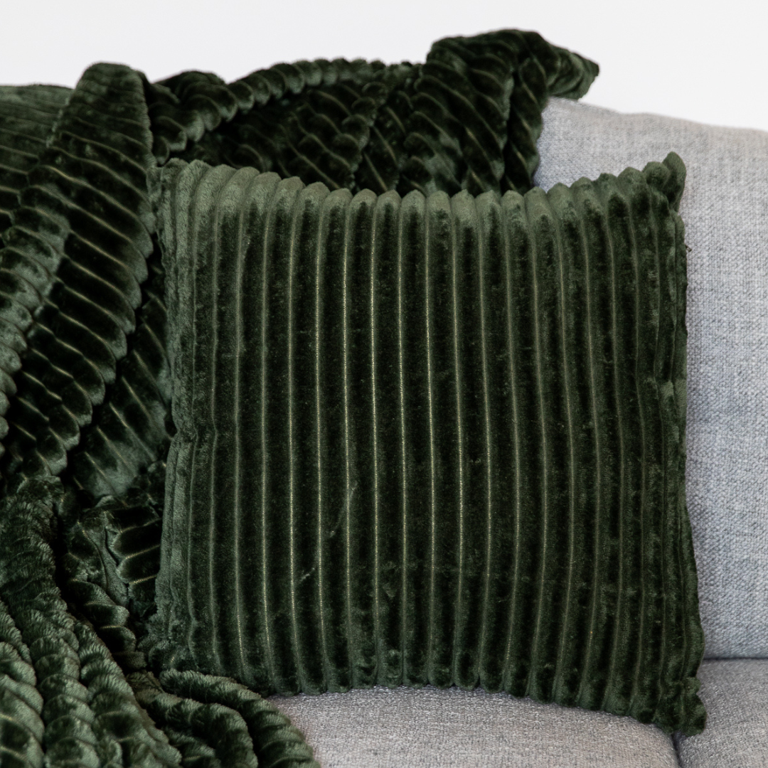 Teddy Cushion in Hunter Green