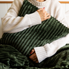 Teddy Cushion in Hunter Green