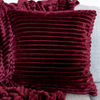 Teddy Fleece Cushion in Burgundy