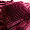 Teddy Fleece Cushion in Burgundy