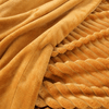 Teddy Fleece Blanket in Mustard