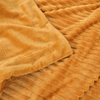Teddy Fleece Blanket in Mustard