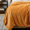 Teddy Fleece Blanket in Mustard