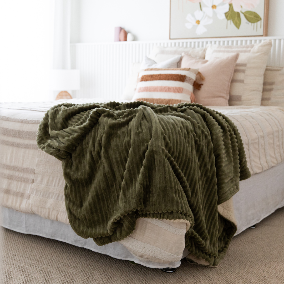 Teddy Fleece Throw Pure Zone